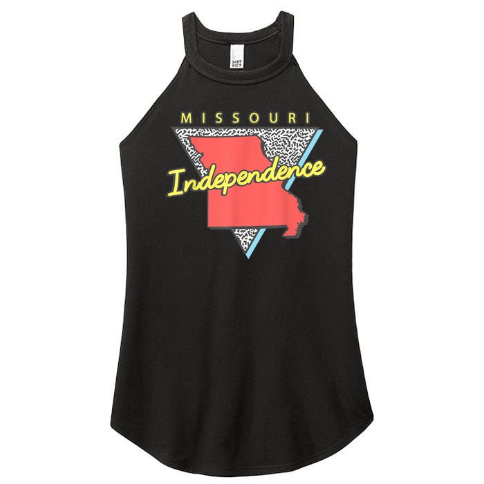 Independence Missouri Retro Triangle Mo City Women's Perfect Tri Rocker Tank