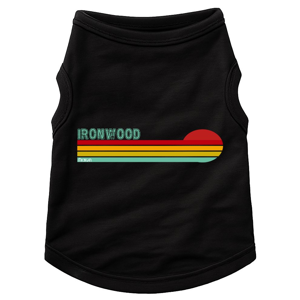 Ironwood Michigan Retro Doggie Tank