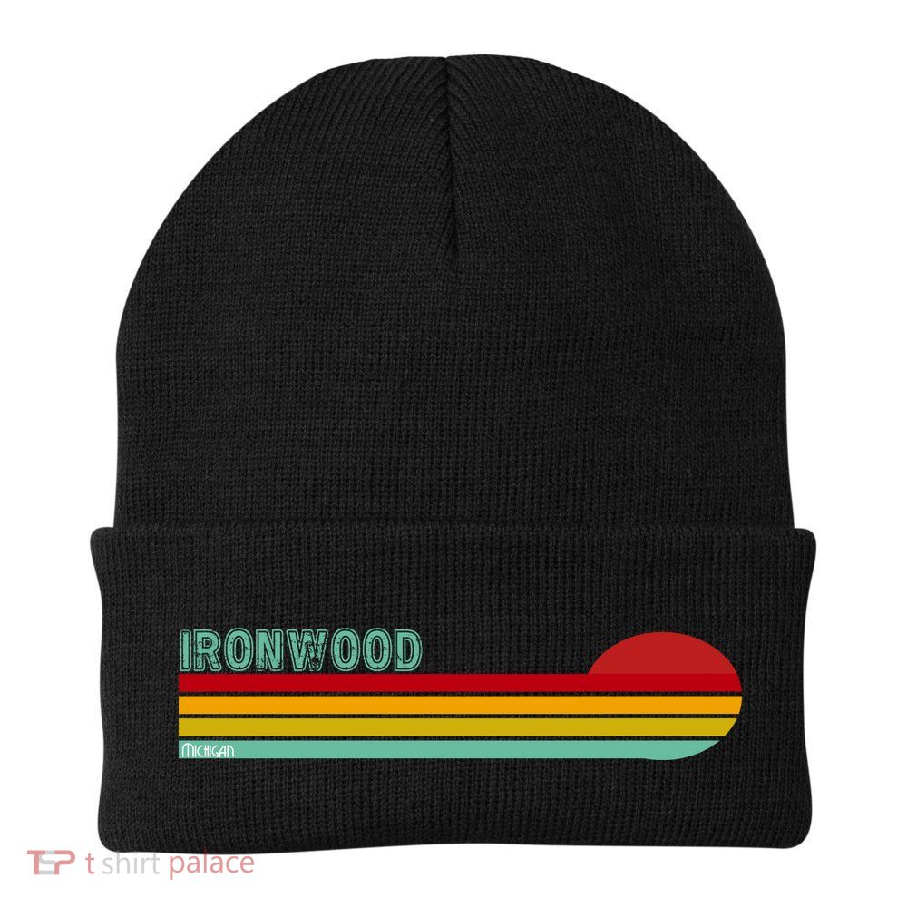 Ironwood Michigan Retro Beanie
