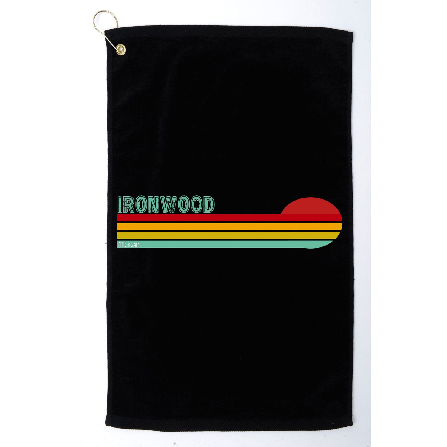 Ironwood Michigan Retro Golf Towel