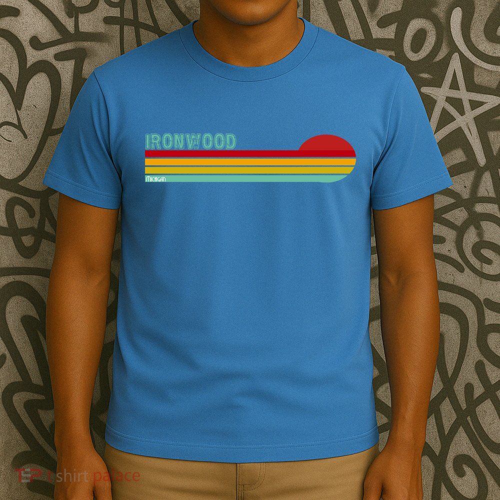 Ironwood Michigan Retro T-Shirt