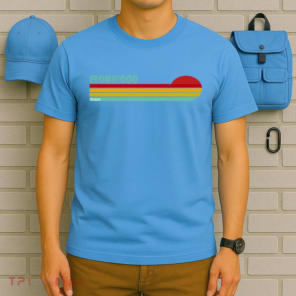 Ironwood Michigan Retro T-Shirt