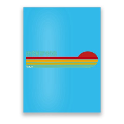 Ironwood Michigan Retro Poster
