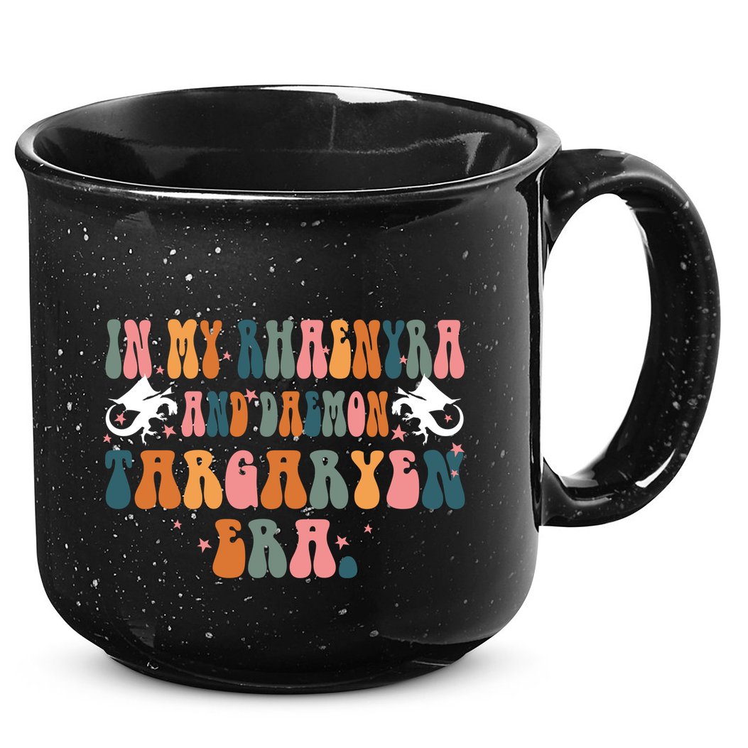 In My Rhaenyra And Daemon Targaryen Erateam Black Dragon 15oz Campfire Ceramic Mug