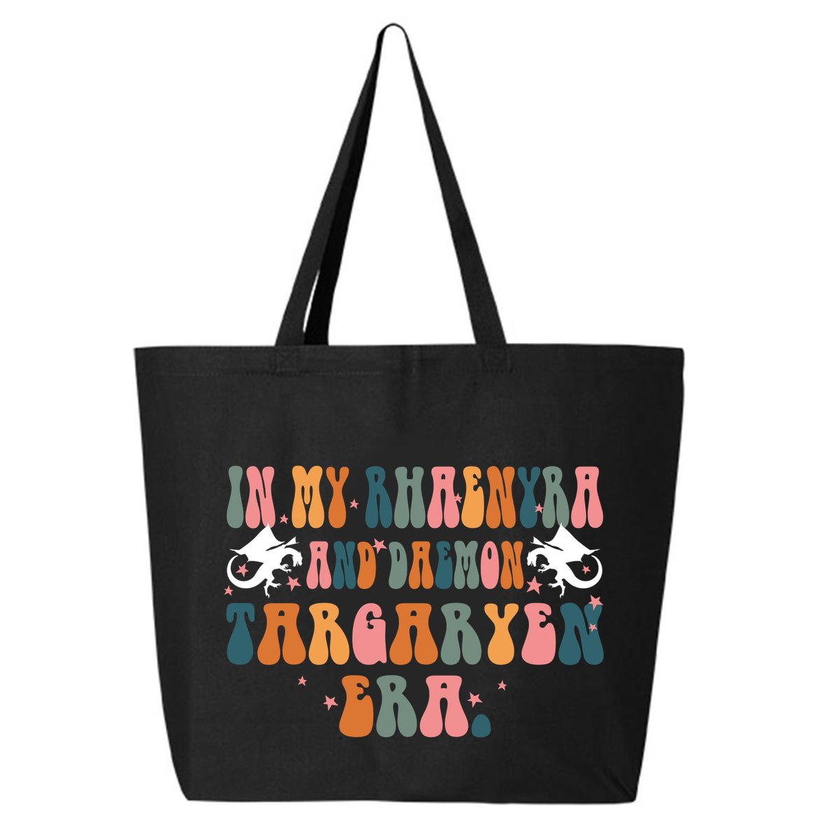 In My Rhaenyra And Daemon Targaryen Erateam Black Dragon 25L Jumbo Tote