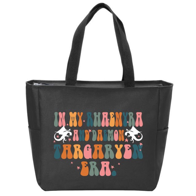 In My Rhaenyra And Daemon Targaryen Erateam Black Dragon Zip Tote Bag