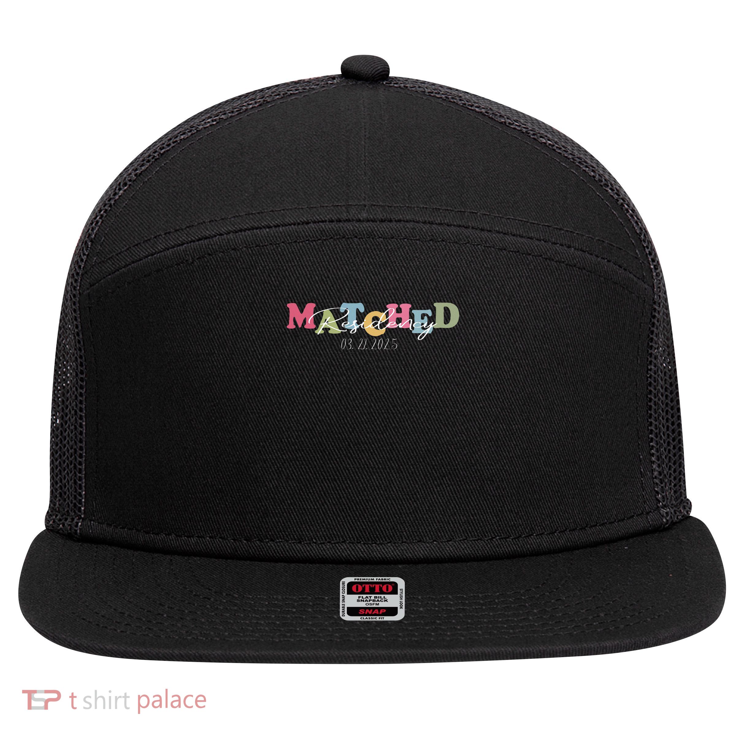 I Matched Residency Match Day 2025 Medical Student 7 Panel Mesh Trucker Snapback Hat