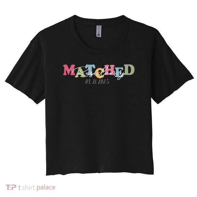 I Matched Residency Match Day 2025 Medical Student Crop Top
