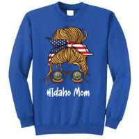 Idaho Mom Retro Patriotic American Flag Mothers Day Meaningful Gift Sweatshirt