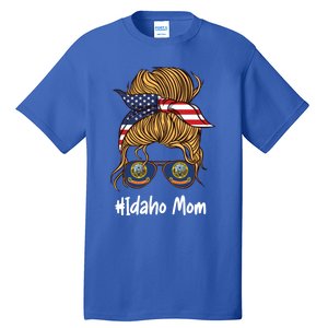 Idaho Mom Retro Patriotic American Flag Mothers Day Meaningful Gift Tall T-Shirt