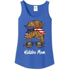 Idaho Mom Retro Patriotic American Flag Mothers Day Meaningful Gift Ladies Essential Tank