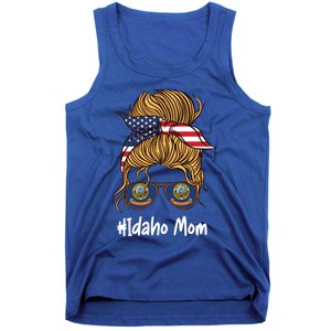 Idaho Mom Retro Patriotic American Flag Mothers Day Meaningful Gift Tank Top