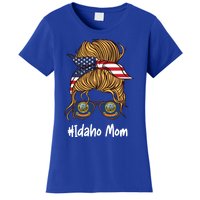 Idaho Mom Retro Patriotic American Flag Mothers Day Meaningful Gift Women's T-Shirt