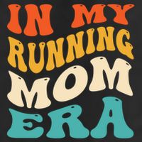 In My Running Mom Era Funny Runner Mom Retro Groovy Cute Gift 7 Panel Mesh Trucker Snapback Hat