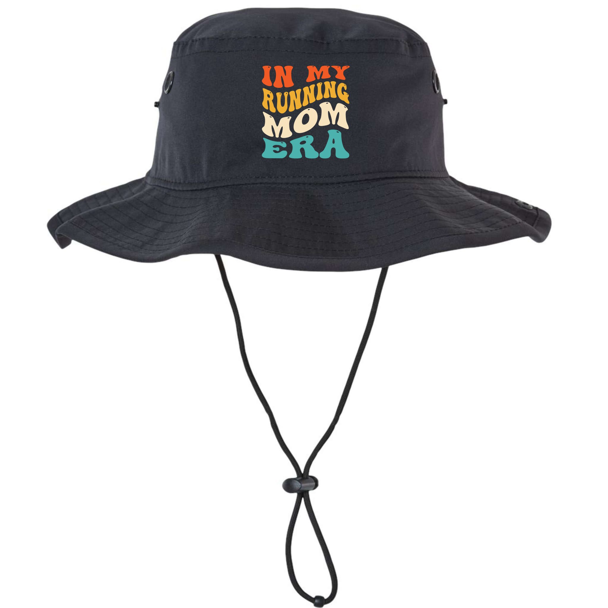 In My Running Mom Era Funny Runner Mom Retro Groovy Cute Gift Bucket Hat