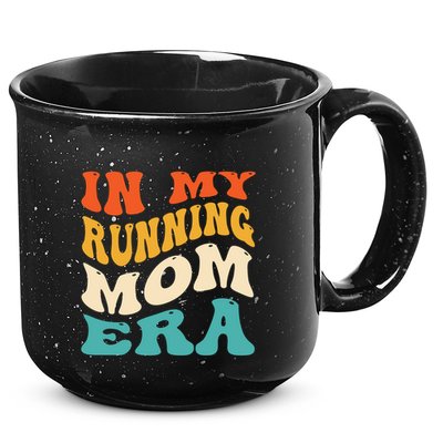 In My Running Mom Era Funny Runner Mom Retro Groovy Cute Gift 15oz Campfire Ceramic Mug