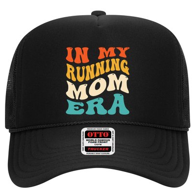In My Running Mom Era Funny Runner Mom Retro Groovy Cute Gift Trucker Hat