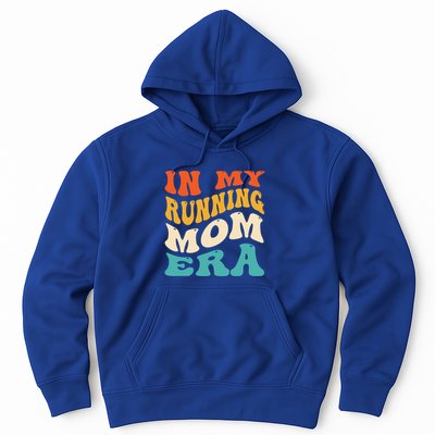 In My Running Mom Era Funny Runner Mom Retro Groovy Cute Gift Hoodie
