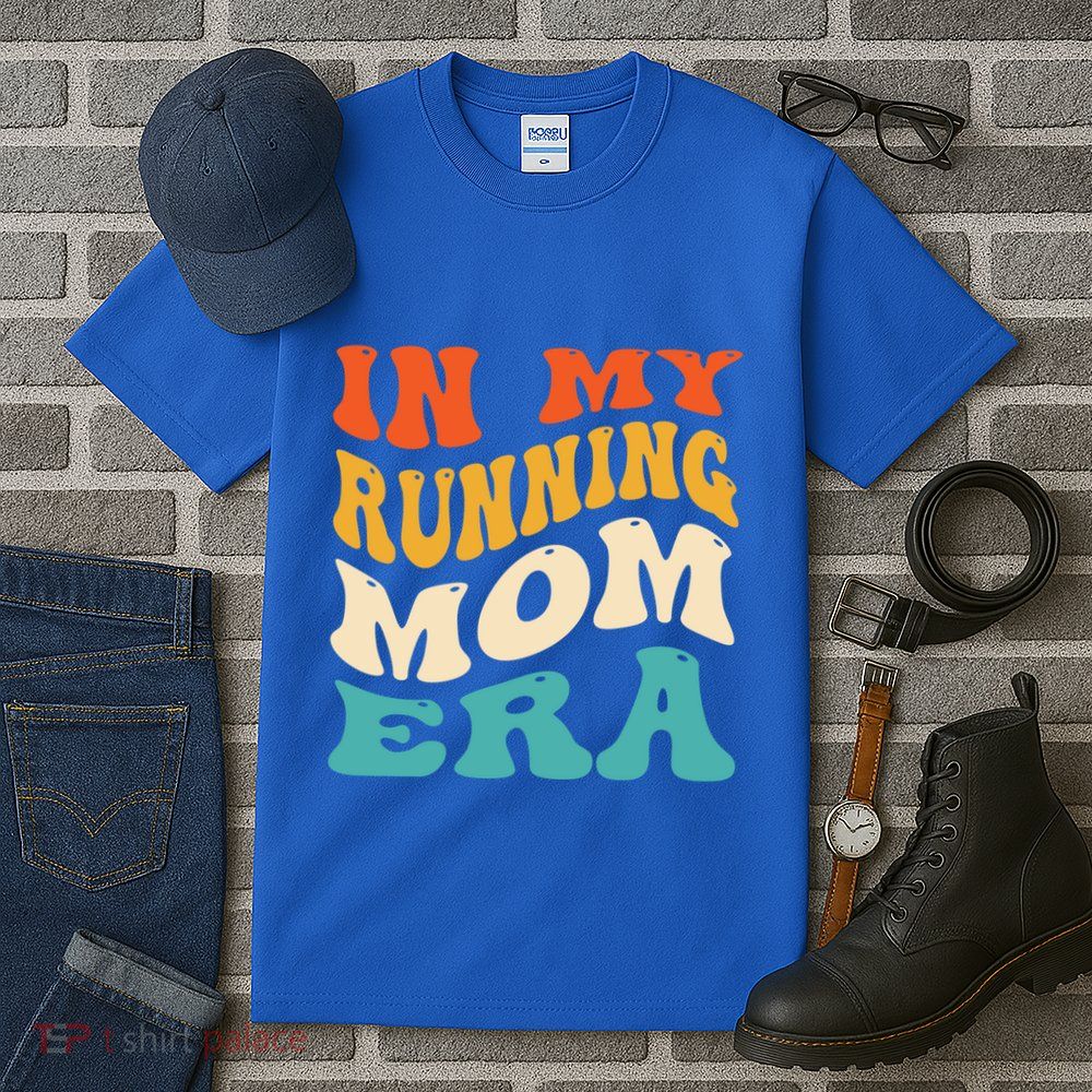 In My Running Mom Era Funny Runner Mom Retro Groovy Cute Gift Tall T-Shirt