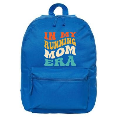 In My Running Mom Era Funny Runner Mom Retro Groovy Cute Gift 16 in Basic Backpack