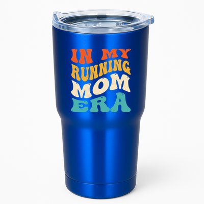 In My Running Mom Era Funny Runner Mom Retro Groovy Cute Gift Tumbler