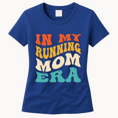 In My Running Mom Era Funny Runner Mom Retro Groovy Cute Gift Womens T-Shirt