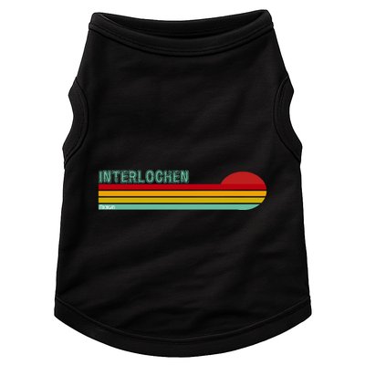 Interlochen Michigan Retro Doggie Tank