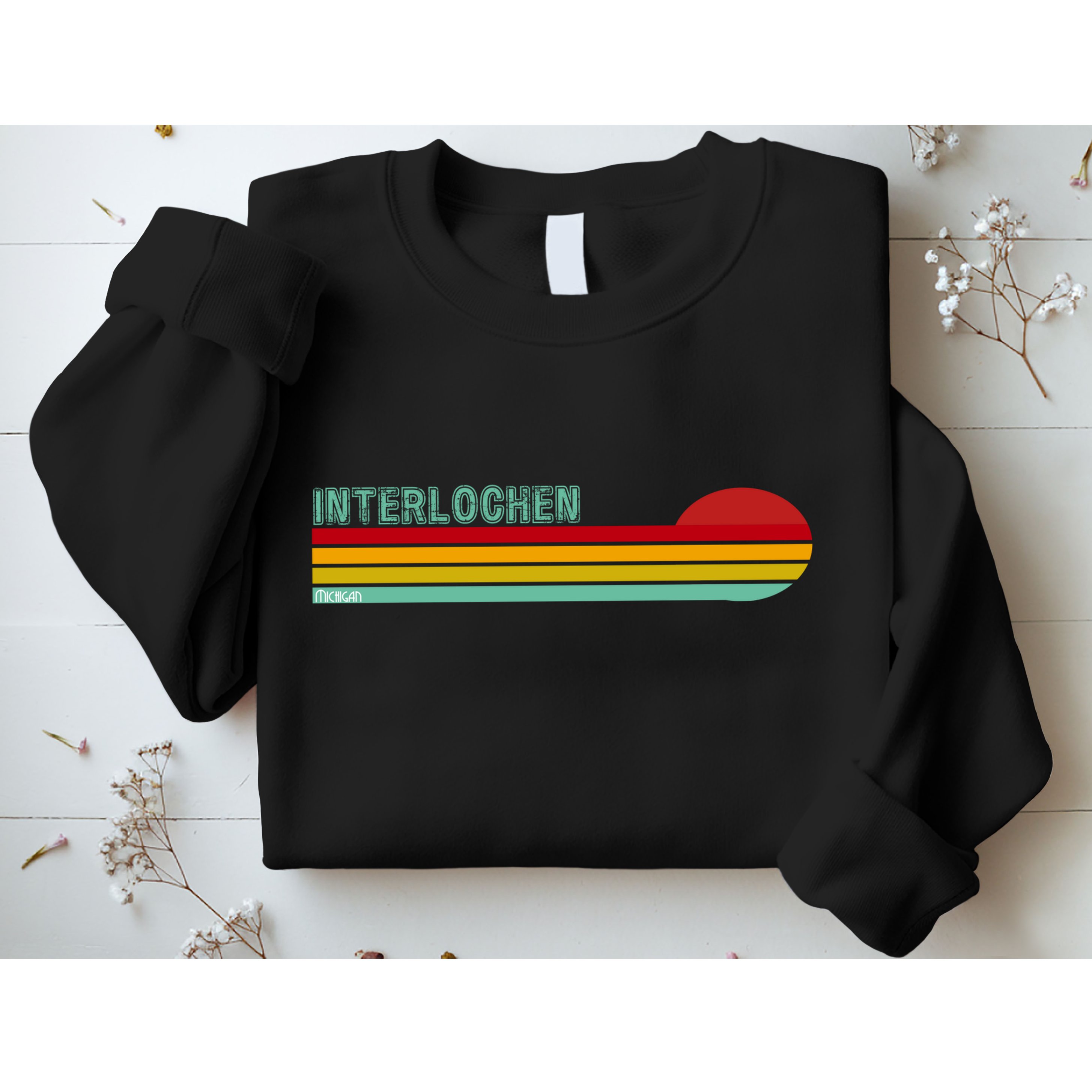 Interlochen Michigan Retro Sweatshirt
