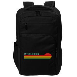 Interlochen Michigan Retro Impact Tech Backpack