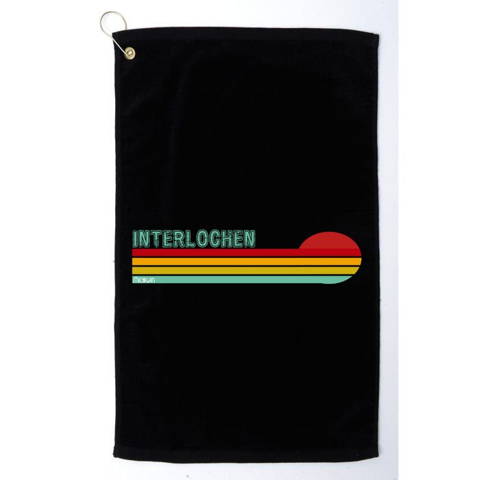 Interlochen Michigan Retro Golf Towel