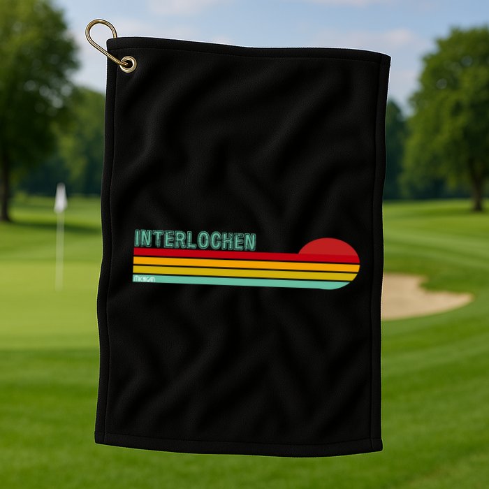 Interlochen Michigan Retro Golf Towel