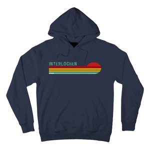 Interlochen Michigan Retro Hoodie