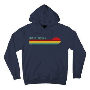 Interlochen Michigan Retro Tall Hoodie