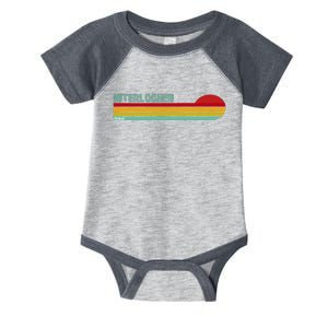 Interlochen Michigan Retro Infant Baby Jersey Bodysuit