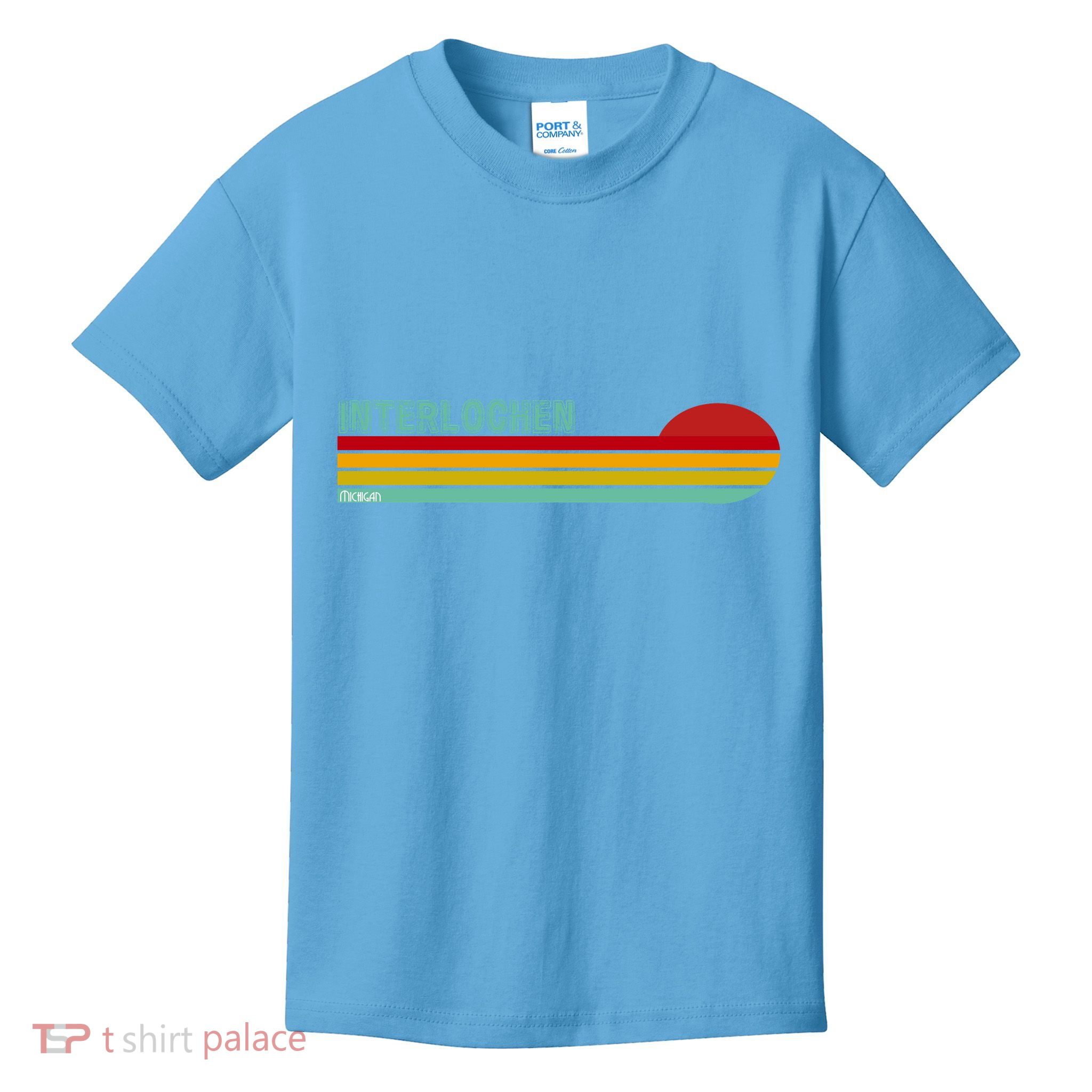 Interlochen Michigan Retro Kids T-Shirt