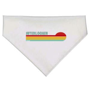 Interlochen Michigan Retro USA-Made Doggie Bandana