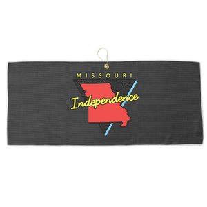 Independence Missouri Retro Triangle Mo City Large Microfiber Waffle Golf Towel