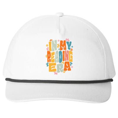 In My Reading Era Groovy Reader Librarian Teacher Book Lover Snapback Five-Panel Rope Hat