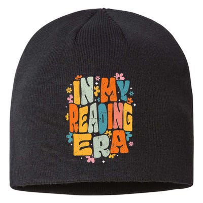 In My Reading Era Groovy Reader Librarian Teacher Book Lover Sustainable Beanie