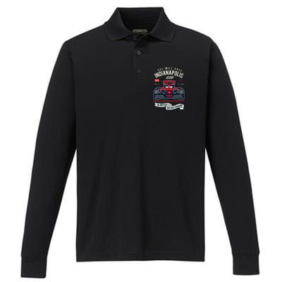 Indianapolis Mile Race Performance Long Sleeve Polo