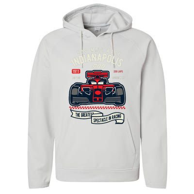 Indianapolis Mile Race Performance Fleece Hoodie