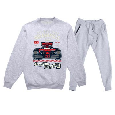 Indianapolis Mile Race Premium Crewneck Sweatsuit Set