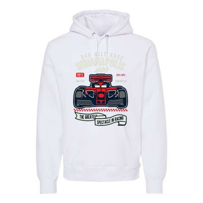 Indianapolis Mile Race Premium Hoodie