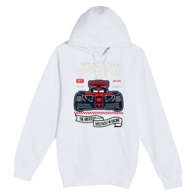 Indianapolis Mile Race Premium Pullover Hoodie