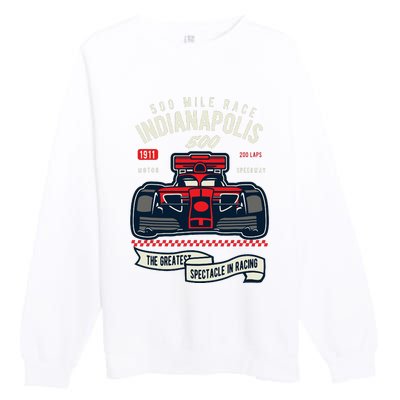 Indianapolis Mile Race Premium Crewneck Sweatshirt