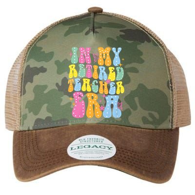 In My Retired Teacher Era Class Of 2025 Funny Retirement Legacy Tie Dye Trucker Hat