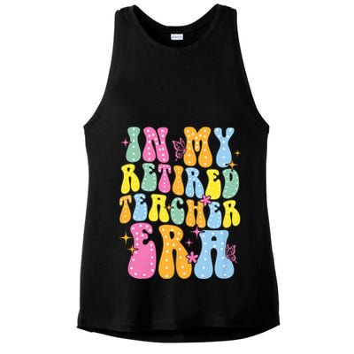 In My Retired Teacher Era Class Of 2025 Funny Retirement Ladies PosiCharge Tri-Blend Wicking Tank