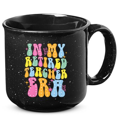 In My Retired Teacher Era Class Of 2025 Funny Retirement 15oz Campfire Ceramic Mug