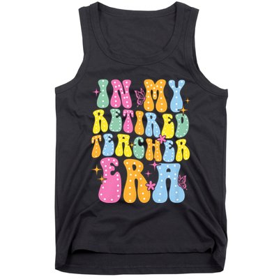 In My Retired Teacher Era Class Of 2025 Funny Retirement Tank Top