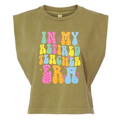 In My Retired Teacher Era Class Of 2025 Funny Retirement Garment-Dyed Women's Muscle Tee